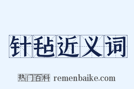 针毡近义词是什么意思的图片